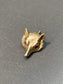 Vintage 14K Gold Solid Synthetic Ruby Fox Charm