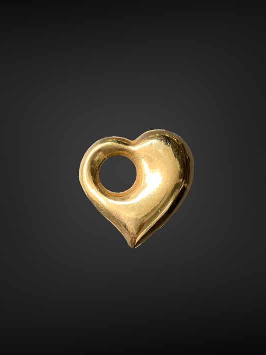 Vintage 14K Gold Puffy Heart Charm