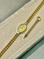 Vintage 18K Chopard Diamond Curb Link Watch