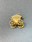 Vintage 14K Yellow Gold Articulated Carriage Charm