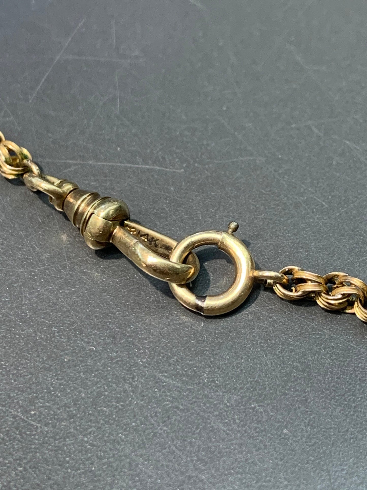 Victorian 14K Gold Belcher Watch Chain