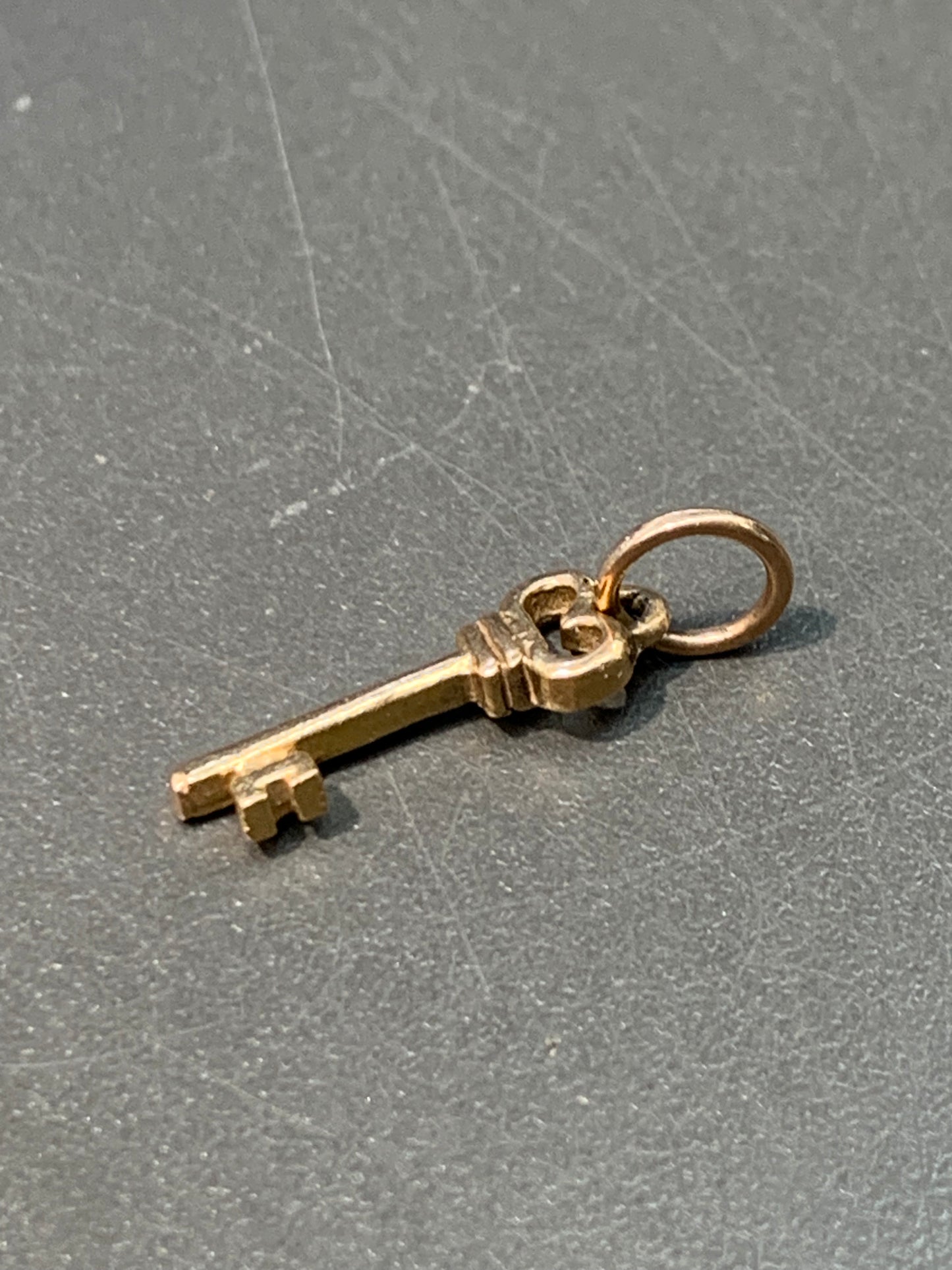 14K Gold Mini Key Charm