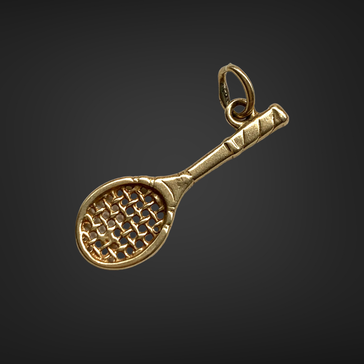 Vintage 14K Gold Tennis Racket Charm