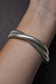 Bracelet chaîne serpent double enveloppe en argent 999 vintage