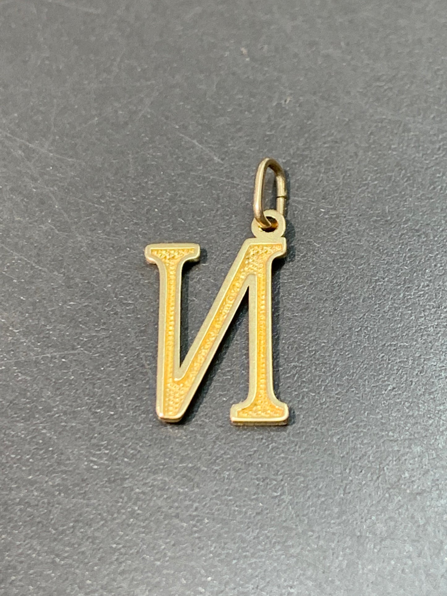 14K Gold “N” Initial Charm