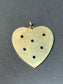 Vintage 14K Gold Sapphire Burst Heart Pendant Charm