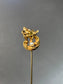 Art Nouveau Alling & Co. 14K Gold Griffin Pearl Stick Pin