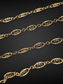 Vintage 14K Gold Filigree Watch Chain