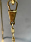 18K Gold Antique Pocket Watch Chain Bar Link Necklace