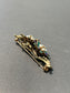 Victorian 14K Gold Seed Pearl and Diamond Double Enamel Flower Brooch