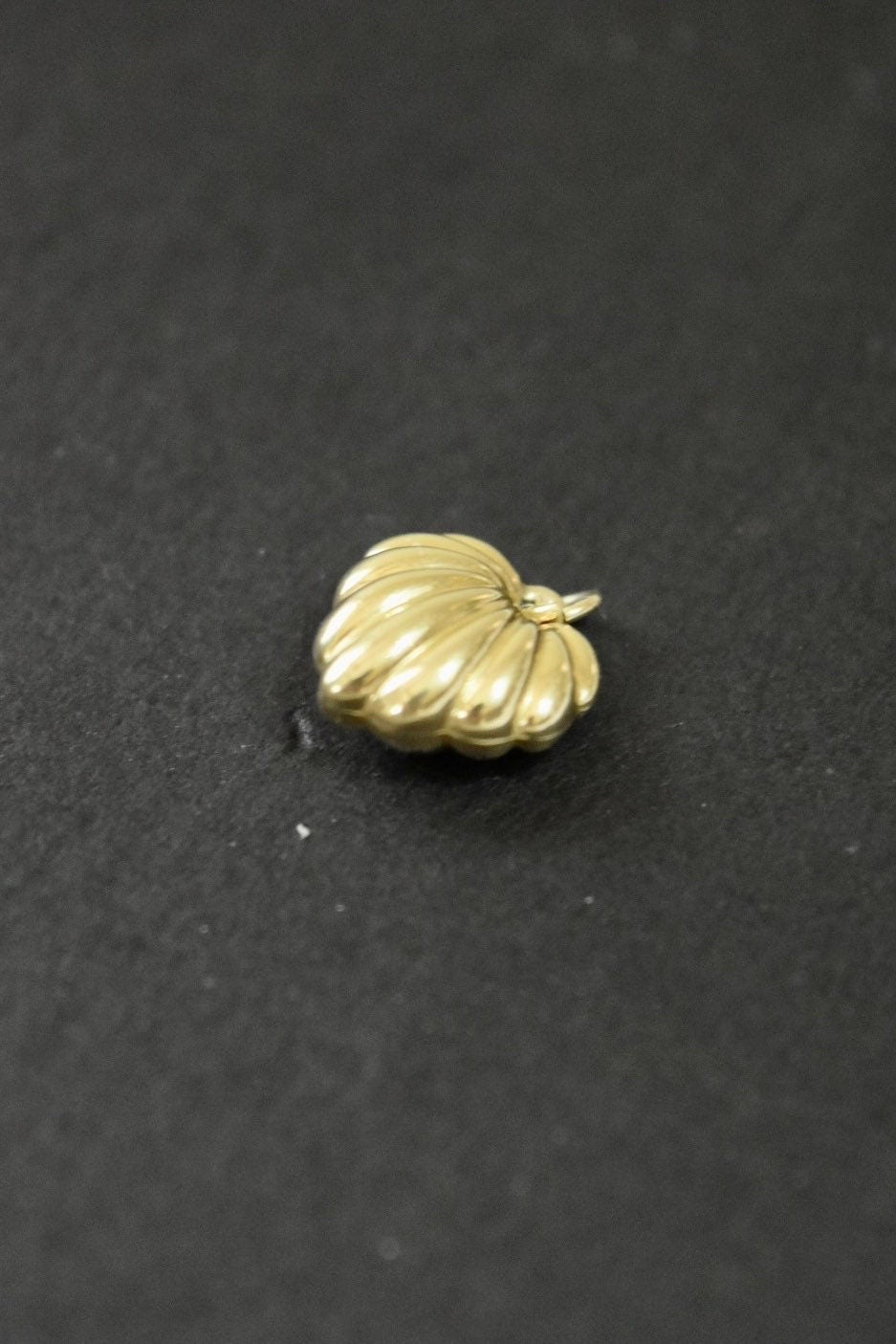 14K Gold Puffy Heart Charm