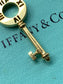 Tiffany & Co. 18K Yellow Gold Atlas Diamond Key Pendant