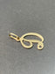 Vintage 14K Gold “D” Cursive Initial Charm