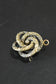 Edwardian 14K Gold Motif Love Knot Diamond Brooch Pendant