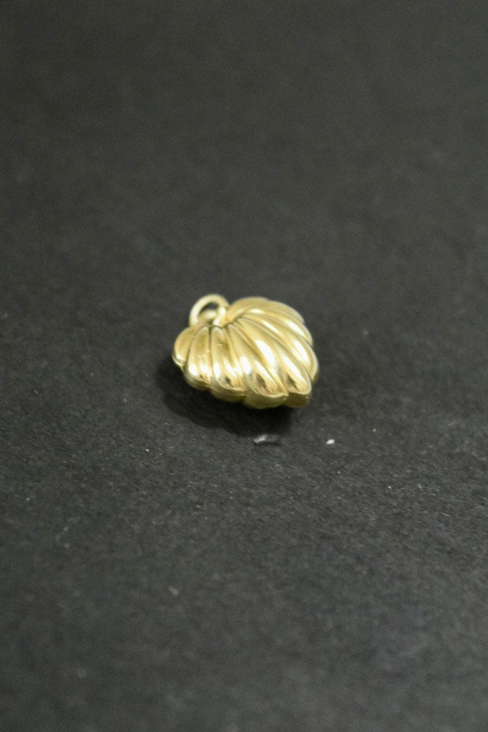 14K Gold Puffy Heart Charm