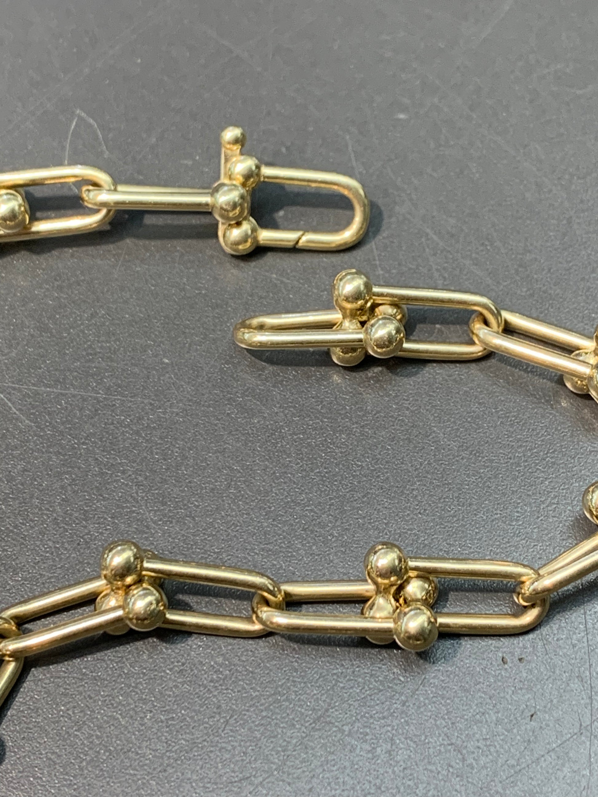 14K Gold Hidden Clasp Hardware Chain Link Necklace W W Jewelry