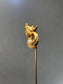 Art Nouveau Alling & Co. 14K Gold Griffin Pearl Stick Pin