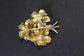 Vintage 18K Gold Tiffany & Co. Ruby Cluster Three Flower Bouquet Brooch