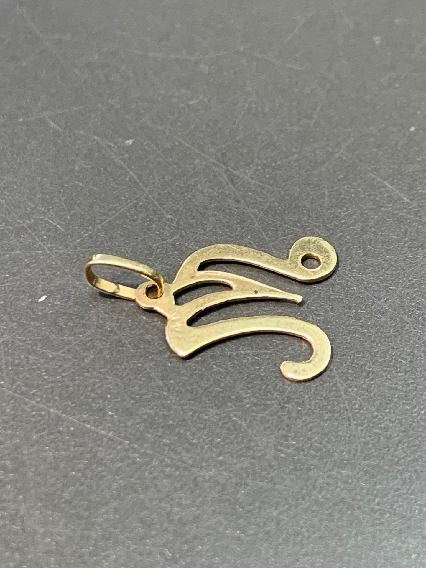 Vintage 14K Gold “M” Initial Charm