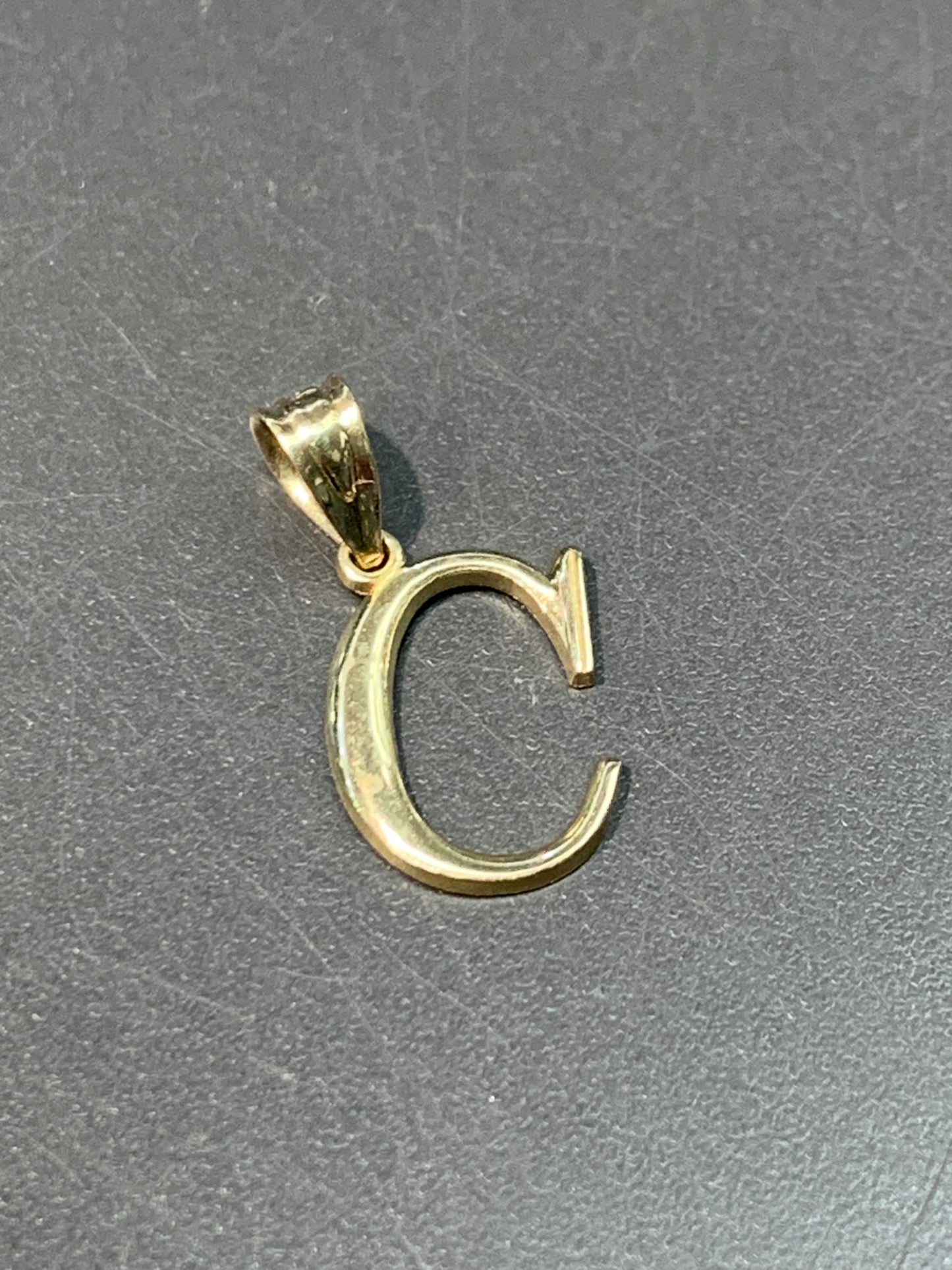 14K Gold “C” Initial Charm