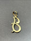 Vintage 14K Gold “J” Cursive Diamond Initial Charm