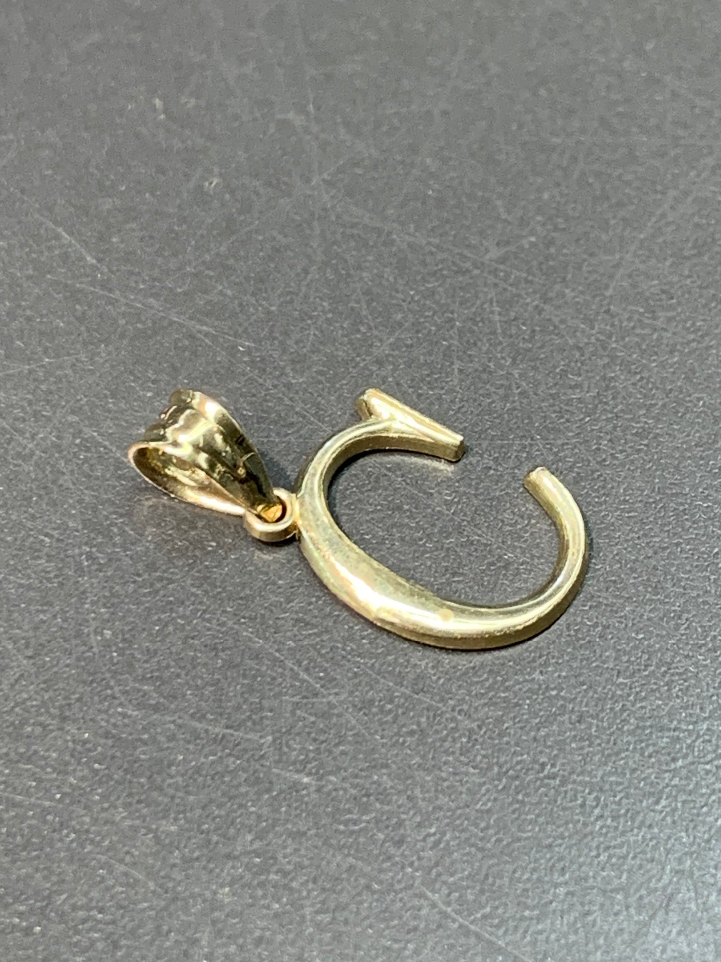 14K Gold “C” Initial Charm