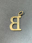 14K Gold “B” Initial Charm