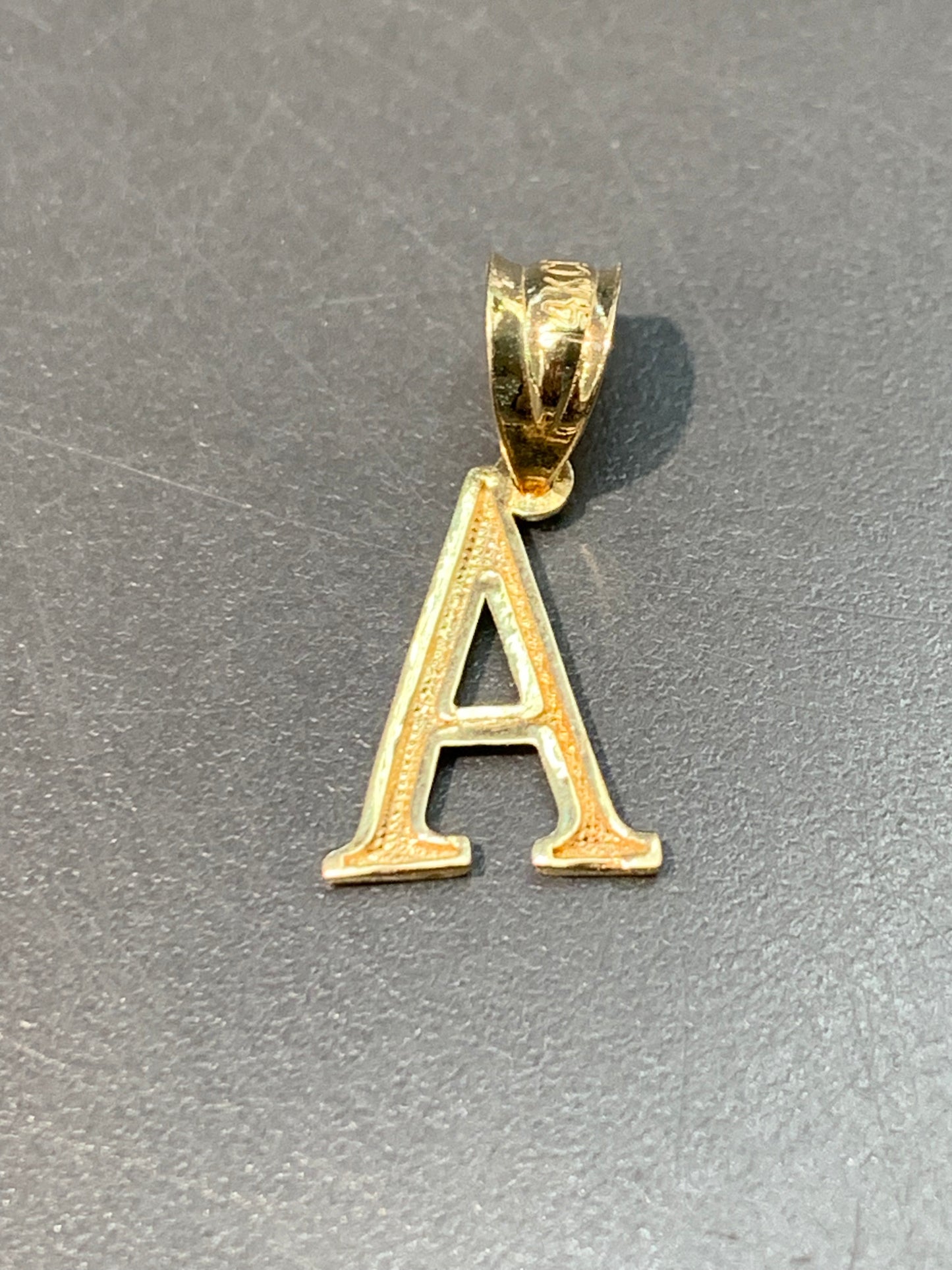 14K Gold “A” Initial Charm