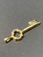 14K Gold Key Charm