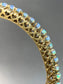 Vintage 14K Gold Opal Bangle Bracelet