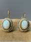 Victorian 14K Gold Opal and Seed Pearl Earring