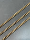 Vintage 14K Gold Curb Link Watch Chain 20”