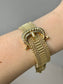 Victorian 14K Gold Enamel Adjustable Tassel Buckle Bracelet