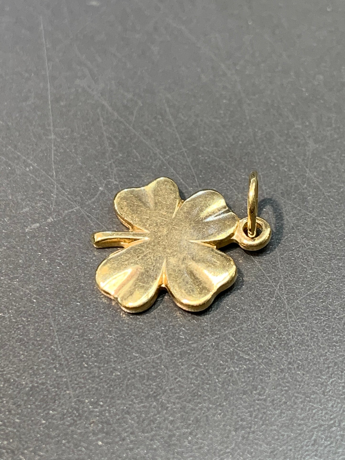 Vintage 14K Gold Four Leaf Clover Charm