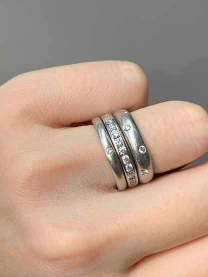 Tiffany &amp; Co. 铂金 0.33 CTW 钻石结婚戒指
