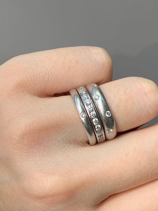 Tiffany &amp; Co. 铂金 0.33 CTW 钻石结婚戒指