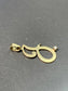 Vintage 14K Gold “J” Cursive Diamond Initial Charm